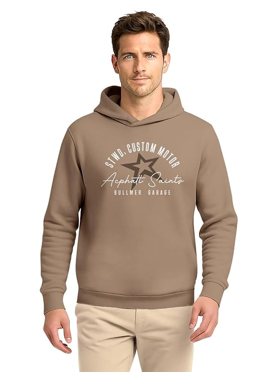 BULLMER Trendy Cotton Blend Sweatshirt for Men | Stylish Full Sleeve Mens Sweatshirts & Hoodies for Winter Wear