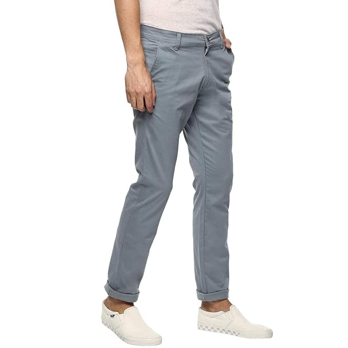 Ben Martin Men's Regular Fit Mid Rise Cotton Casual Trouser