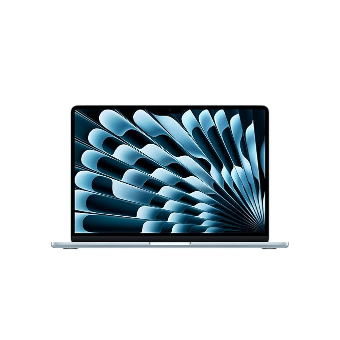 Apple 2025 MacBook Air (13-inch, Apple M4 chip with 10-core CPU and 10-core GPU, 24GB Unified Memory, 512GB) - Sky Blue