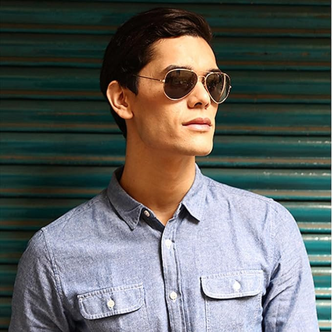 VINCENT CHASE EYEWEAR By Lenskart | Full Rim Pilot Sunglasses| Polarized And 100% Uv Protected | Men & Women