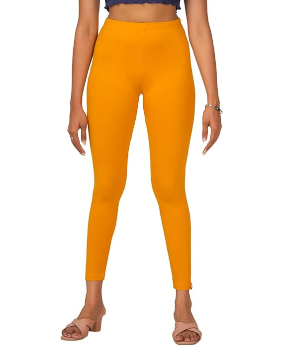 Loveit Womens Solid Viscose Ankle Length Stretchable Leggings